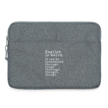 English is weird - Laptoptasche 15" - Grau meliert - Vorne