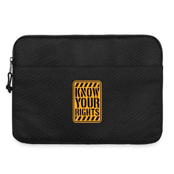 Know Your Rights Activism Justice Freedom - Laptop bag 15" - black - Front