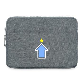 Puissance de Puissance Étoile de Flèche Étoile de Jeu de Niveau - Sacoche pour ordinateur portable 15 pouces - gris chiné - Devant