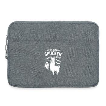  Ich Bin Nur Zum Spucken Hier Lustiger Halloween - Laptoptasche 15" - Grau meliert - Vorne