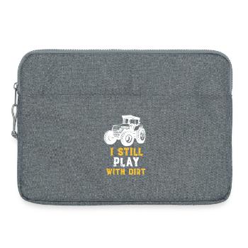 Traktor & Dreck - Laptoptasche 15" - Grau meliert - Vorne