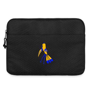 Fantasme de l’oiseau à plumes bleu-jaune - Sacoche pour ordinateur portable 15 pouces - noir - Devant