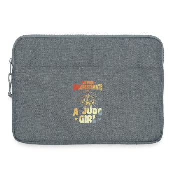 Judo Girls - Laptop bag 15" - heather grey - Front