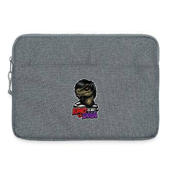 Emo-dinosaurier, Trauriger Dino, Emotionaler - Laptoptasche 15" - Grau meliert - Vorne