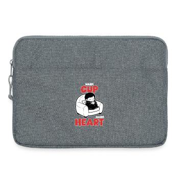 Cocooning Hot Drink Teddy - Laptop bag 15" - heather grey - Front