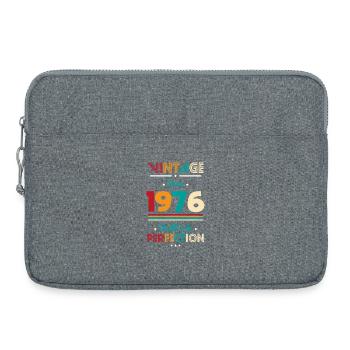 Anniversaire 50 ans - Vintage - Juin 1976 - Sacoche pour ordinateur portable 15 pouces - gris chiné - Devant