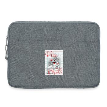 Graffiti Monster Notenband - Laptoptasche 15" - Grau meliert - Vorne