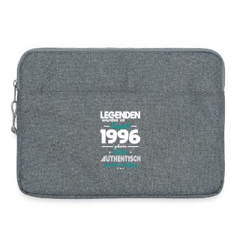 30. Geburtstag - Legenden wurden im August 1996 - Laptoptasche 15" - Grau meliert - Vorne