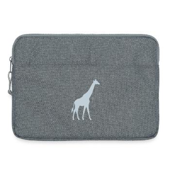 Pastellgiraffe Silhouette - Laptoptasche 15" - Grau meliert - Vorne