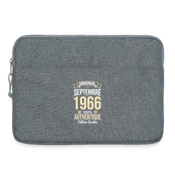 Anniversaire 60 ans - Original - Septembre 1966 - Sacoche pour ordinateur portable 15 pouces - gris chiné - Devant