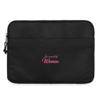 ScaredOfWomen_ _pink - Laptop bag 15" - black - Front