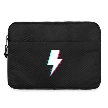 Blitzstil Retro Digitale Beleuchtung - Laptoptasche 15" - Schwarz - Vorne