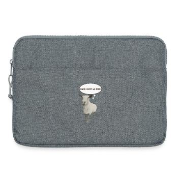 Guck nicht so blök Schaf Cartoon - Laptoptasche 15" - Grau meliert - Vorne