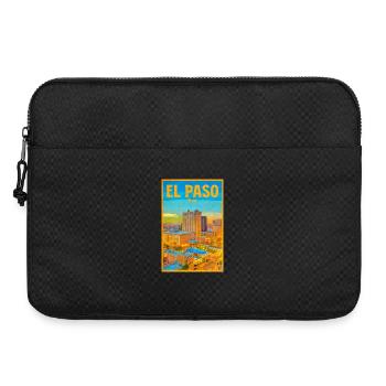El Paso Skyline Retro - Laptoptasche 15" - Schwarz - Vorne