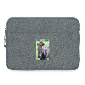 Affiche Cheval Cheval - Sacoche pour ordinateur portable 15 pouces - gris chiné - Devant