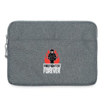 Pompier Pompier Déclaration d’incendie Sauveteur - Sacoche pour ordinateur portable 15 pouces - gris chiné - Devant