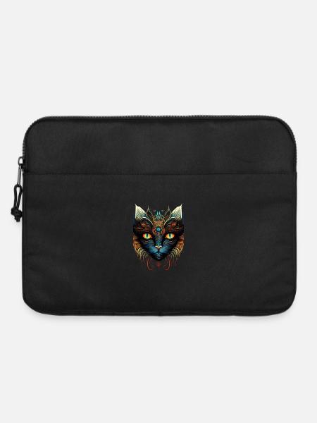 Kosmische Katze - Laptoptasche 15" - Schwarz