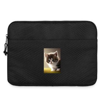 Bébé chat - Sacoche pour ordinateur portable 15 pouces - noir - Devant