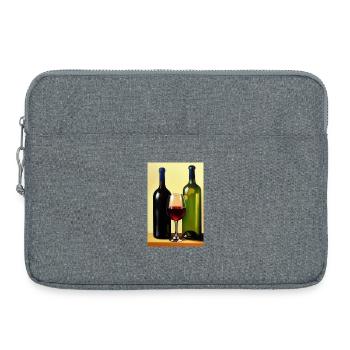 Buveurs de vin - Sacoche pour ordinateur portable 15 pouces - gris chiné - Devant