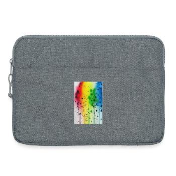 Splashes of paint - Laptop bag 15" - heather grey - Front