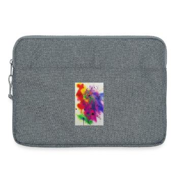 Splashes of paint - Laptop bag 15" - heather grey - Front