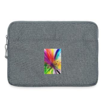 Éclaboussures de couleur - Sacoche pour ordinateur portable 15 pouces - gris chiné - Devant