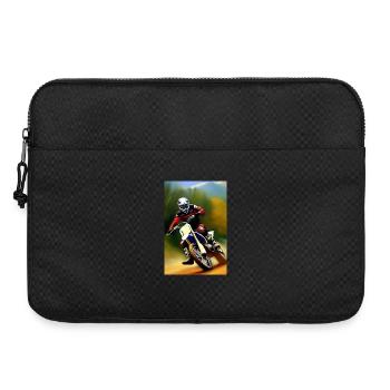 Équitation en motocross - Sacoche pour ordinateur portable 15 pouces - noir - Devant