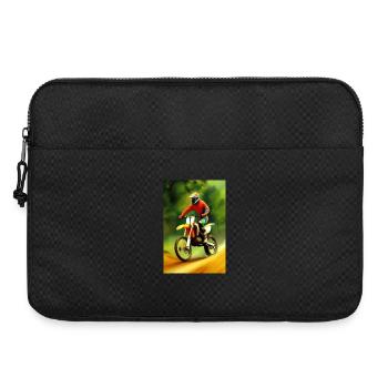 Équitation en motocross - Sacoche pour ordinateur portable 15 pouces - noir - Devant