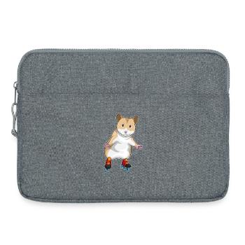 Patins en ligne Hamster - Sacoche pour ordinateur portable 15 pouces - gris chiné - Devant