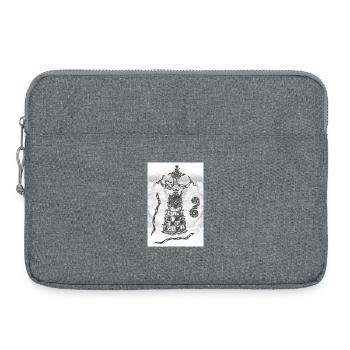 Déesse des serpents Déesse serpent - Sacoche pour ordinateur portable 15 pouces - gris chiné - Devant