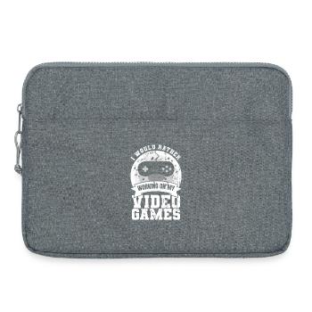 Développement de jeux - Sacoche pour ordinateur portable 15 pouces - gris chiné - Devant