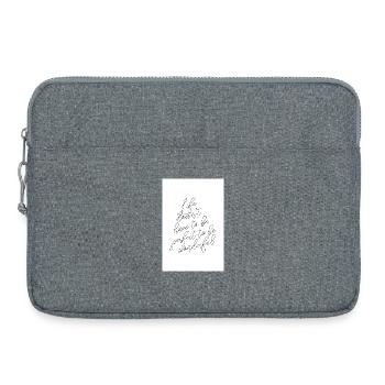 Life doesnt have to be perfect to be wonderful - Laptoptasche 15" - Grau meliert - Vorne