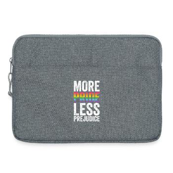 Pride Month LGBT - Mehr Stolz, weniger Vorurteile - Laptoptasche 15" - Grau meliert - Vorne