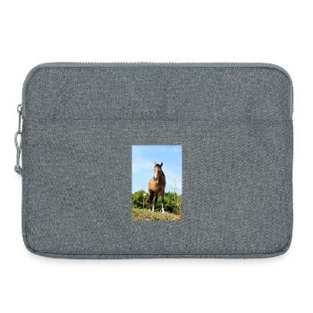 Affiche Cheval Cheval - Sacoche pour ordinateur portable 15 pouces - gris chiné - Devant