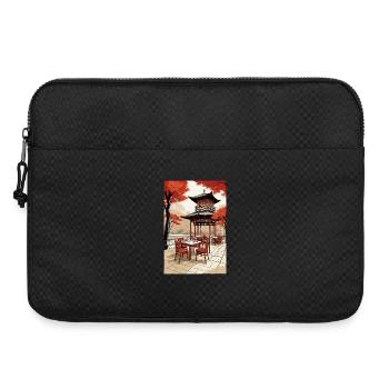 Café asiatique - Sacoche pour ordinateur portable 15 pouces - noir - Devant
