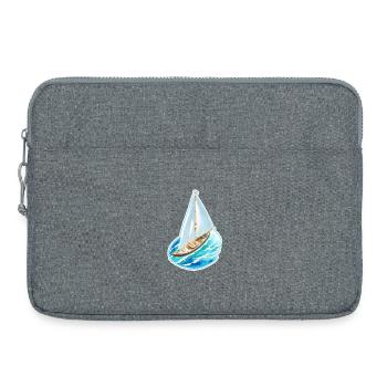 Segelschiff - Laptoptasche 15" - Grau meliert - Vorne