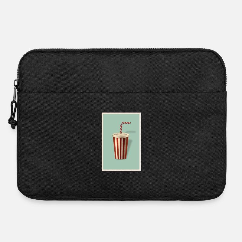 Milkshake Softdrink im Retro Style - Laptoptasche 15" - Schwarz