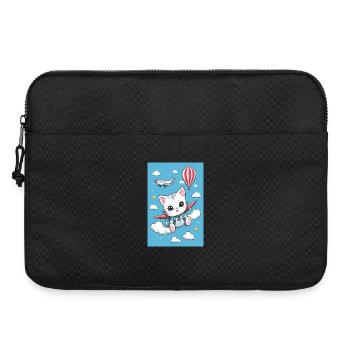 Süße Fliegende Katze - Laptoptasche 15" - Schwarz - Vorne