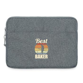 Funny Baker - Laptop bag 15" - heather grey - Front