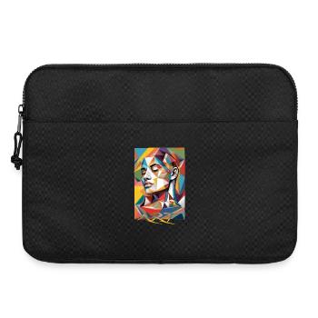 Art du visage moderne - Sacoche pour ordinateur portable 15 pouces - noir - Devant