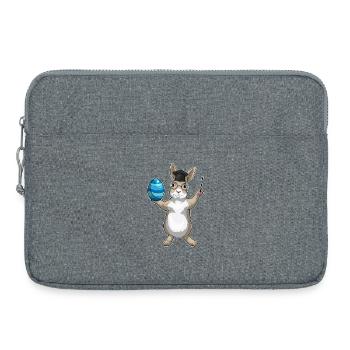 Professeur de Pâques Bunny - Sacoche pour ordinateur portable 15 pouces - gris chiné - Devant