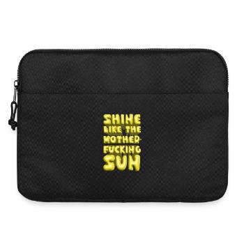 shine like the motherfucking sun summer lettering - Laptop bag 15" - black - Front