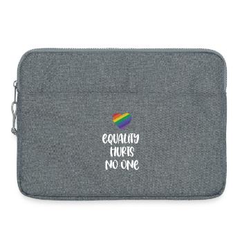 Mois de la fierté LGBT - L’égalité ne fait de mal à personne - Sacoche pour ordinateur portable 15 pouces - gris chiné - Devant