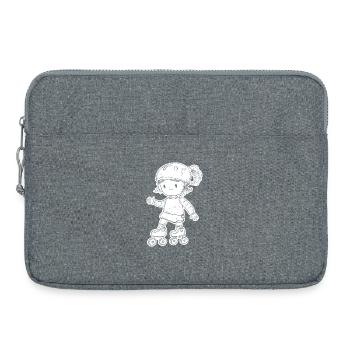 Patineur à roulettes - Sacoche pour ordinateur portable 15 pouces - gris chiné - Devant