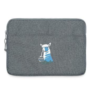 Yerba Mate Alpaka genießt Mate Tee - Laptoptasche 15" - Grau meliert - Vorne