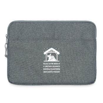Noël - Jésus Immigrant du Moyen-Orient II - Sacoche pour ordinateur portable 15 pouces - gris chiné - Devant