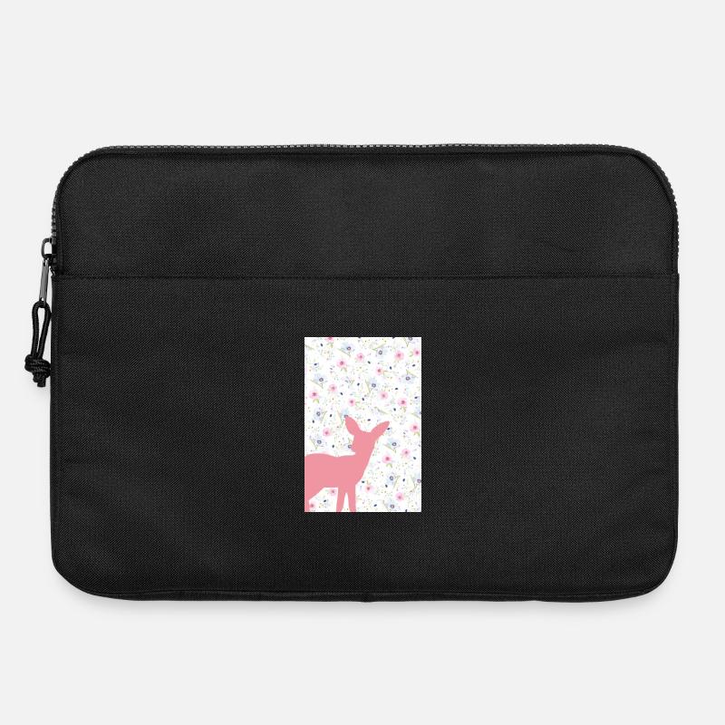 Poster Rehkitz - Laptoptasche 15" - Schwarz