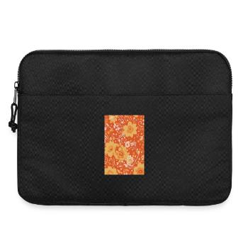 Retro Century Blossom Blumenmuster - Laptoptasche 15" - Schwarz - Vorne