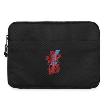 Ich schalte nicht ich lade nach - Laptoptasche 15" - Schwarz - Vorne