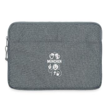 Münchner Mönch & Maß - Laptoptasche 15" - Grau meliert - Vorne
